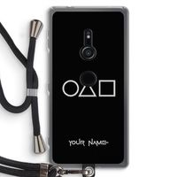 Squid Game: Sony Xperia XZ2 Transparant Hoesje met koord