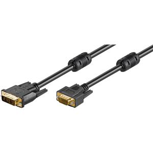 Goobay DVI-I/VGA 3m PL VGA (D-Sub) Zwart