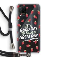 Don't forget to have a great day: Huawei P40 Lite Transparant Hoesje met koord
