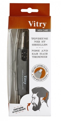 Vitry Men Care Neus- en Oorhaar Trimmer op Batterij Tondeuse 1 St | Voor Mannen Vitry Men Care Neus- en Oorhaar Trimmer op Batterij Tondeuse 1 St | Voor Mannen