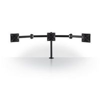 Ergonomic Monitor Mount | Triple Monitor Arm | Full Motion | Black - thumbnail