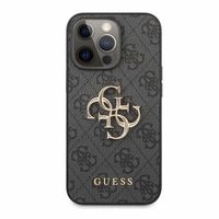 Guess 4G Metal Logo Case iPhone 13 Pro grijs - GUHCP13L4GMGGR