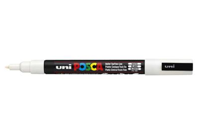 Paintmarker uni posca pc3m f wit | 6 stuks