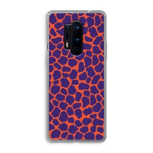 Purple Giraffe: OnePlus 8 Pro Transparant Hoesje