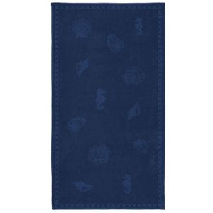 Seahorse Strandlaken Shells Navy (100x200 cm)