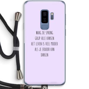 Sprong: Samsung Galaxy S9 Plus Transparant Hoesje met koord