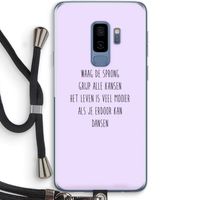 Sprong: Samsung Galaxy S9 Plus Transparant Hoesje met koord