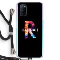 Abstract Spectrum: Oppo A92 Transparant Hoesje met koord