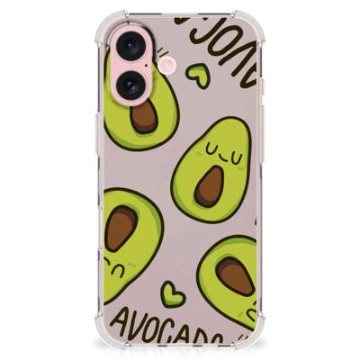 iPhone 16 Stevig | Bumper Hoesje | Avocado Singing