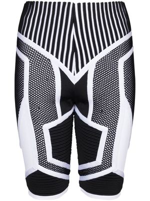 Balmain short cycliste en maille - Noir