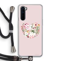 GRL PWR Flower: OnePlus Nord Transparant Hoesje met koord