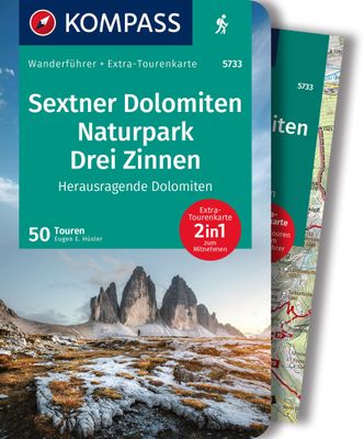 Wandelgids 5733 Kompass Wanderführer Sextner Dolomiten Naturpark Drei Zinnen | Kompass