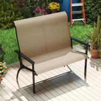 Tuinbank Weerbestendige Balkontank met Hoge Rugleuning & Armleuningen 2-Zits Zitbank tot 400 kg Belastbaar 120 x 81 x 106 cm