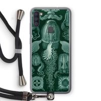 Haeckel Cubomedusae: Samsung Galaxy A11 Transparant Hoesje met koord