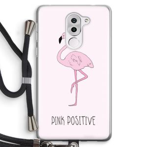 Pink positive: Honor 6X Transparant Hoesje met koord