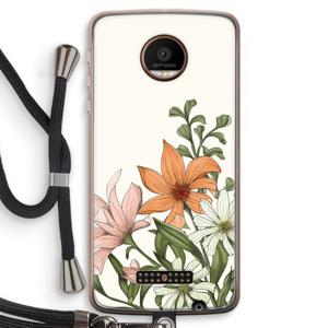 Floral bouquet: Motorola Moto Z Force Transparant Hoesje met koord