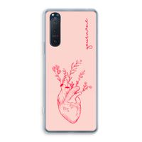Blooming Heart: Sony Xperia 5 II Transparant Hoesje