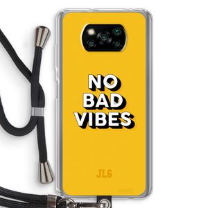 No Bad Vibes: Xiaomi Poco X3 NFC Transparant Hoesje met koord