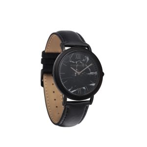 Houten Horloge Black Marble Jet