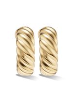 David Yurman créoles Sculpted Cable en or 18ct - thumbnail