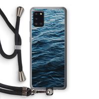 Oceaan: Samsung Galaxy A31 Transparant Hoesje met koord Oceaan: Samsung Galaxy A31 Transparant Hoesje met koord