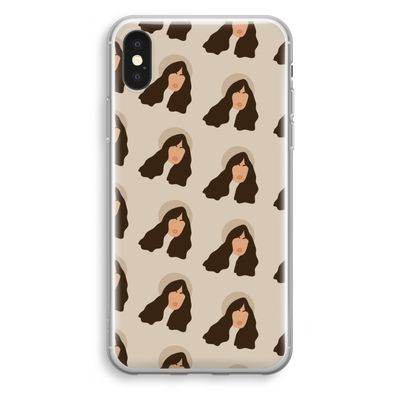 Bonjour mon amour: iPhone X Transparant Hoesje