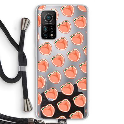 Just peachy: Xiaomi Mi 10T 5G Transparant Hoesje met koord