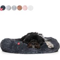 Snoozle Donut Hondenmand - Zacht en Luxe Hondenkussen - Wasbaar - Fluffy - Hondenmanden - 60cm - Grijs - thumbnail