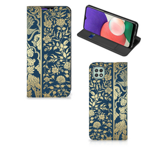 Samsung Galaxy A22 5G Smart Cover Beige Flowers