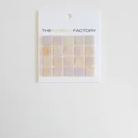 The Mosaic Factory Amsterdam Mozaiek Tegel Vierkant - Licht Roze Glas Parelmoer Serie 322x322 mm