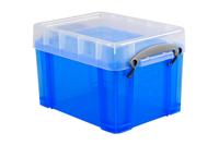 Opbergbox ru 3ltr 245x180x160mm transp blauw