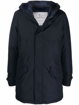 Woolrich doudoune zippée à capuche - Bleu