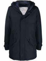 Woolrich doudoune zippée à capuche - Bleu