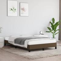 Bedframe zonder matras 120x190 cm stof donkerbruin