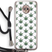 Weed: Motorola Moto G6 Transparant Hoesje met koord Weed: Motorola Moto G6 Transparant Hoesje met koord