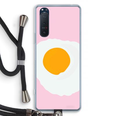 Sunny side up: Sony Xperia 5 II Transparant Hoesje met koord