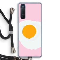 Sunny side up: Sony Xperia 5 II Transparant Hoesje met koord