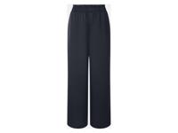 esmara Satijnen dames broek - Wide leg (Marineblauw, M (40/42))