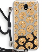 Croissant: Samsung Galaxy J7 (2017) Transparant Hoesje met koord Croissant: Samsung Galaxy J7 (2017) Transparant Hoesje met koord