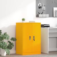 Opbergkast Mosterdgeel 60 x 40 x 90 cm Koudgewalst Staal