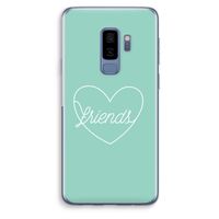 Friends heart pastel: Samsung Galaxy S9 Plus Transparant Hoesje