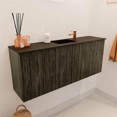 Toiletmeubel Mondiaz Joya | 100 cm | Meubelkleur Shadow | Faye wastafel Urban Midden | 1 kraangat