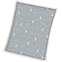 Sterren en Maan fleece plaid - 130 x 170 cm - thumbnail