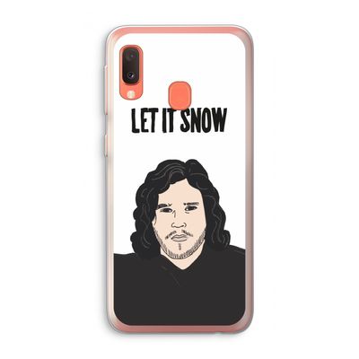 Let It Snow: Samsung Galaxy A20e Transparant Hoesje