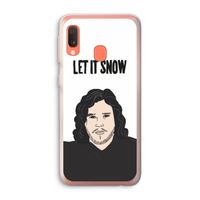 Let It Snow: Samsung Galaxy A20e Transparant Hoesje