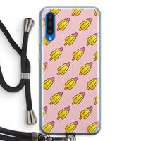 Waterijsjes: Samsung Galaxy A50 Transparant Hoesje met koord