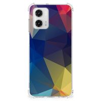 Motorola Moto G73 Shockproof Case Polygon Dark - thumbnail