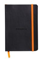 Notitieboek rhodia a6 lijn 72 vel 90gr zwart