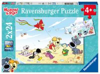 Ravensburger puzzel 2x24 stukjes Woezel en Pip zomer en winter - thumbnail