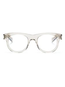 Saint Laurent Eyewear lunettes de vue à monture ronde transparente - Tons neutres